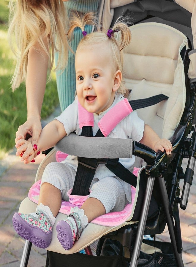 COOLBEBE Piddle Pads Car Seat Protector for Potty Training, 2 Pack Dry Waterproof Car Seat Liner Toilet Training & Strap Covers for Baby Infant, Baby Car Seat Pad Cover for Strollers, Carseat (Pink) - Image 2